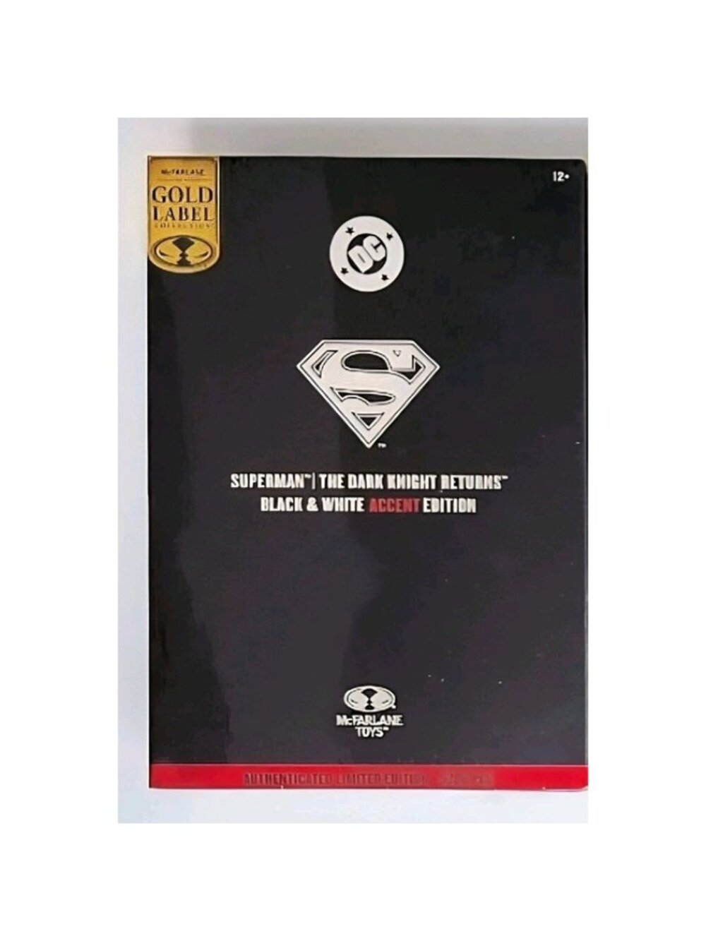 Superman (Dark Knight Returns) Black & White Accent Edition Gold Label 7" Figure